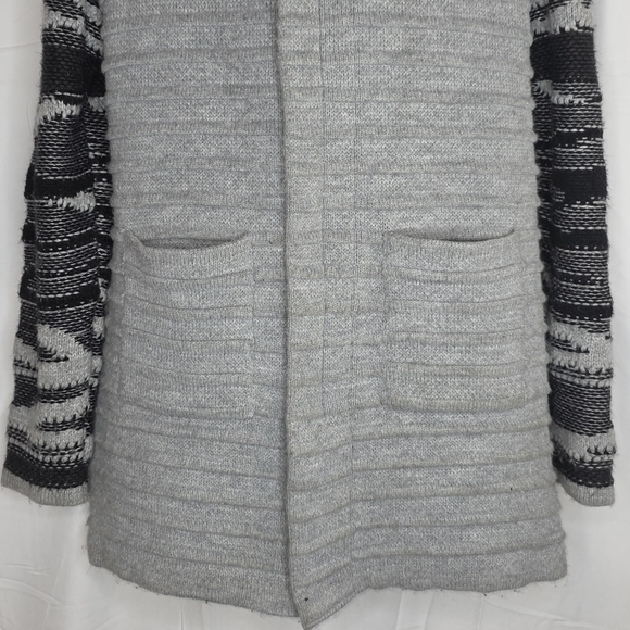 LCR Black Edition Gray Black Hooded Sweater Jacket Slim Size Large BW3175 - Picture 3 of 11